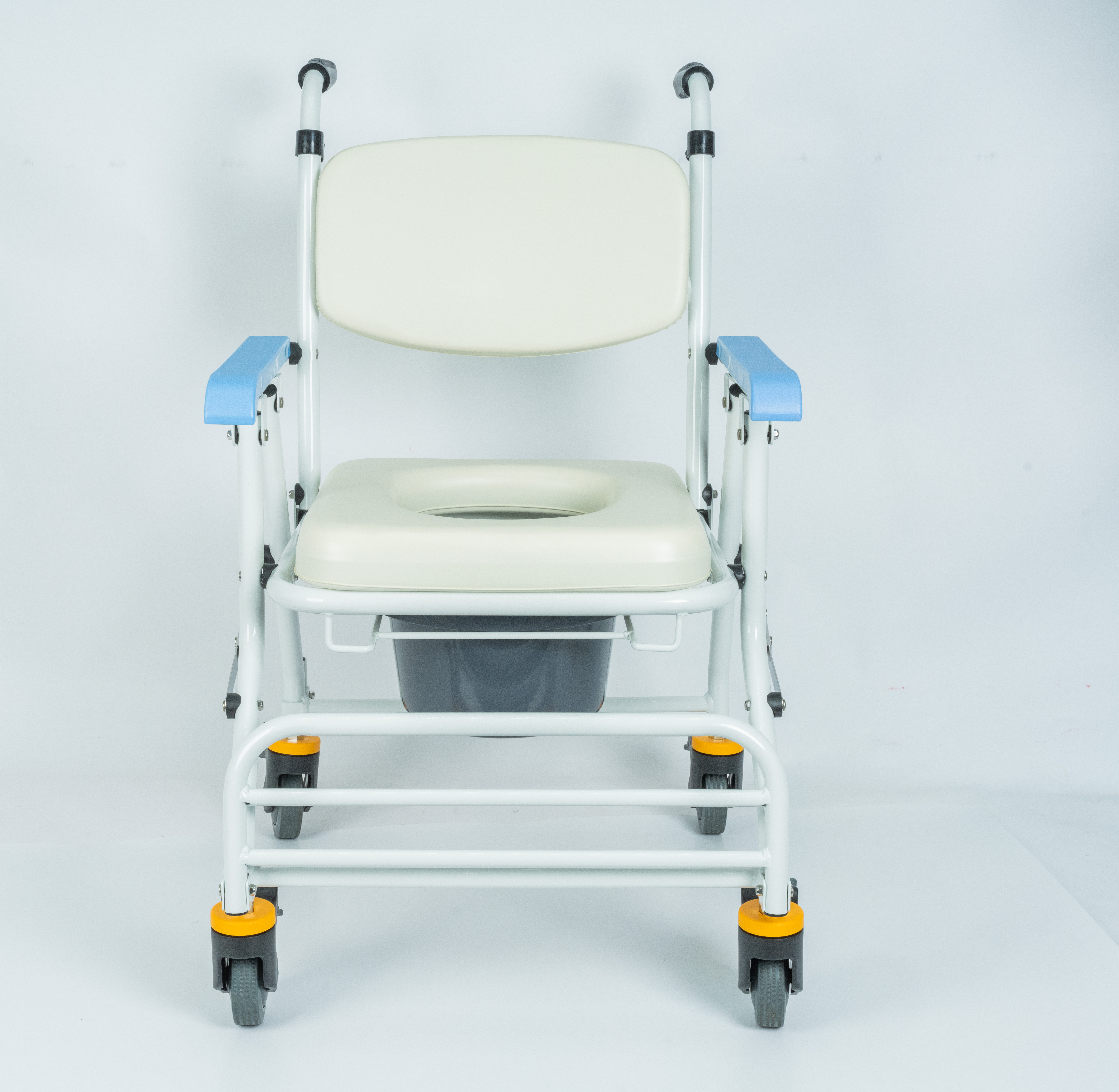 JCS-208 鋁合金可收合有輪洗澡便器椅