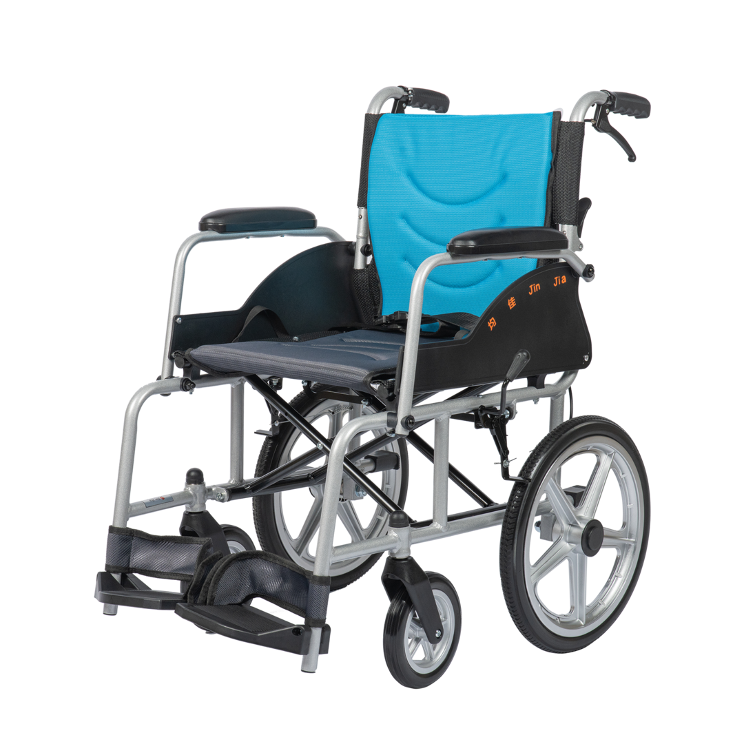 JW-G150-16  Aluminum Wheelchair Attendant wheelchair