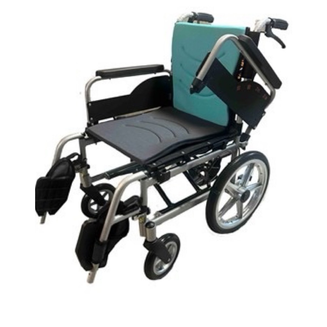 JW-G160-16 Aluminum Wheelchair Attendant wheelchair